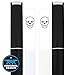 Glass Nail Files by Bona Fide Beauty - 2 Piece Skull Crystal Glass Nail Files with Black Cases - Fingernail Files for Gentle Nail Care - Ideal for Men & Women