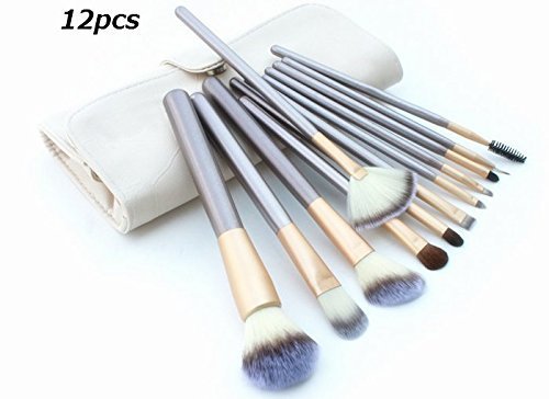 BESTOPE-Professional-Horse-Hair-Makeup-BrushesSet-Cosmetics-Foundation-Makeup-Brushes-Set-Kits-with-White-Crea