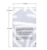 Poly Bags with Suffocation Warning - 11x14 Extra Strong Seal - 200 Pack - Clear Poly Bags 11x14 - Range of Sizes Available - Retail Supply Co