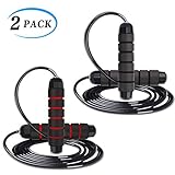 Jump Rope with Adjustable Steel Cables for Women Men Adults and Kids,Jumping Skipping Ropes for Speed Crossfit/Boxing/MMA/Fitness/Exercise/Workouts