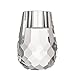 Donoucls Mini Crystal Candle Holder Honeycomb Designed Hand Cut Household Taper Candlesticks Banquet Decorations for Dinner 2.4x3.2Inches