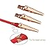 DROK 20pcs Insulated Alligator Clips Electrical Large - 1.77 inch/45mm 10A Pure Copper Alligator Clips for Multimeter