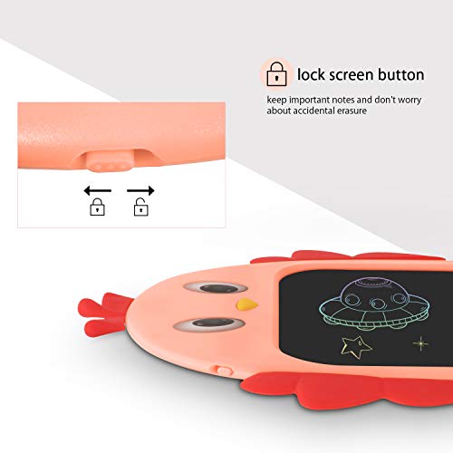 Tarnel 8.5 Zoll LCD Schreibtafel LCD Writing Tablel mit Bunter Schrift Grafiktabletts Schreibplatte Digital Schreibtafel Papierlos Maltafel Schule Graffitik Malen Notizen für Kinder