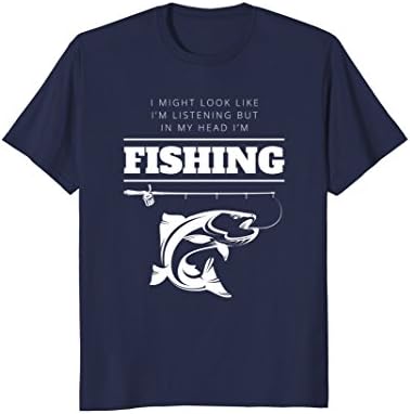Funny Fishing T-Shirt In My Head I'm Fishing