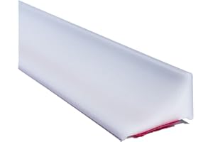 KAYLEINSTER 39 Inch Shower Threshold Water Dam Barrier,Shower Dam Water Stopper for Frameless Shower Door Bottom,Silicone Splash Guard for Kitchen Bathroom Sink Counter,Corner Shower Water Guard for Bathtub,White