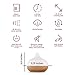 Berry Ave Aroma Therapy Essential Oil Diffuser, Ultrasonic Cool Mist Humidifier for Office Home or Baby, Adjustable 7 Color LED, Timer and Auto-Shut Off Safety Feature ( 300ml, Wood Grain)