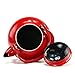 Reston Lloyd Enamel Teakettle Non-Whistling, 2 Quart, Red
