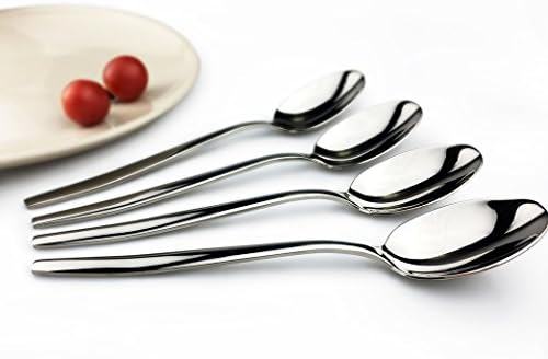 Dinner Spoons Stainless Steel 18/10 Spoons Serving Spoons Soup Spoons Use for Home Kitchen Or Restaurant --8.1Inches--By ColeFour …