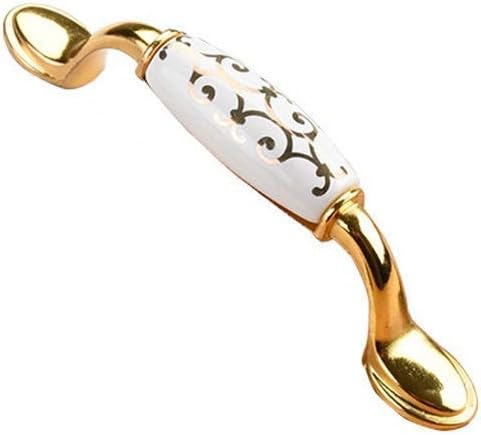 DDLONY 10 Stück traditioneller Schrankgriff Keramik Aluminiumlegierung