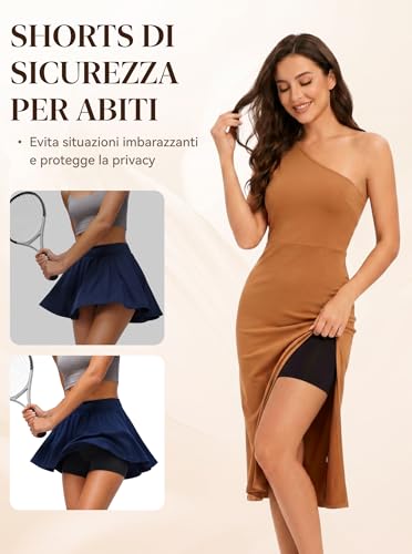 LOFIR Women's Anti-Chafing Shorts: Seamless Boxer Underskirts – High Waist Under Skirt and Dress for Yoga Cycling Summer