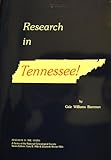 Front cover for the book Research in Tennessee by Gale Williams Bamman