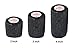 Vet Wrap Rap Tape (Black) (Single) (2 Inch x 15 feet) Self Adhesive Adherent Adhering Cohesive Flex Self Stick Bandage Grip Roll Dog Cat Pet Horse