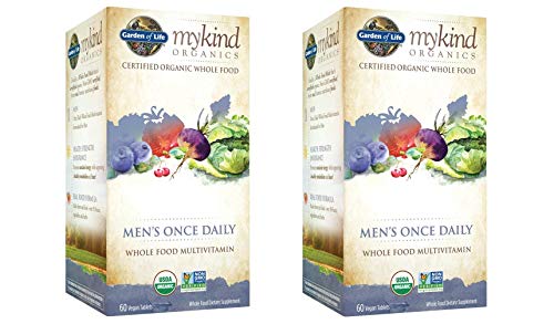 Garden of Life Multivitamin for Men - mykind Organic Men's Once Daily Whole Food Vitamin Supplement, Vegan (120 Count)