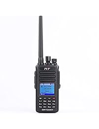TYT MD-UV390 Banda dual 136-174MHz / 400-480MHz DMR Radio de dos vías con GPS a prueba de polvo IP67 Walkie Talkie