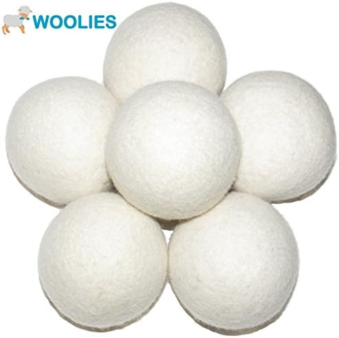 Wool Dryer Balls 6 Pack of XL Dryer Balls made of 100% Premium New Zealand Wool - All Natural &amp; Organic - Replaces Fabric Softener &amp; Dryer Sheets