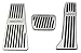 SUNDELY Aluminum Car Foot Rest Fuel Brake AT Pedals for Mazda 3 Mazda 6 CX-5 2013 2014 2015 2016 (for Automatic Transmission Models, No Drilling)