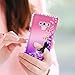 Note 9 Glitter Case with 3D PET Screen Protector [2 Pack] for Girls Women,LeYi Bling Liquid Quicksand TPU Protective Phone Case for Samsung Galaxy Note 9 Note9 (Pink/Purple)