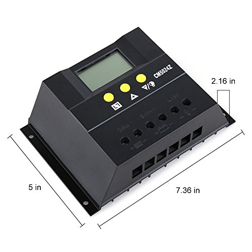 Sun YOBA Solar Charge Controller Solar Controller 50A 12V 24V CM5024Z - Thumbnail 2