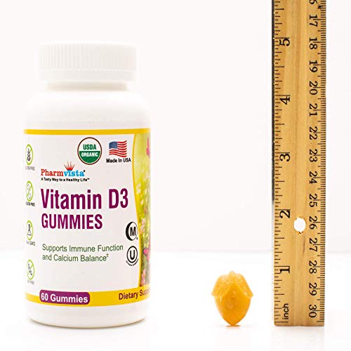 Organic Vitamin D3 Gummy Bears Tasty, GelatinFree, Vegetarian Way to