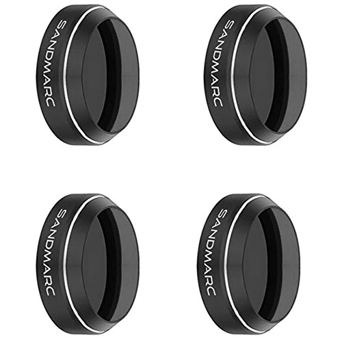 SANDMARC Pro Filters for DJI Mavic Pro & Platinum - ND4/PL, ND8/PL, ND16/PL, ND32/PL Filter Set (4-Pack)