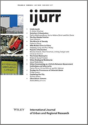 Amazon Com International Journal Of Urban And Regional Research Volume 44 Issue 4 Ijurr Single Issue Purchases 9781119706564 Dikec Mustafa Roy Ananya Wu Fulong Books