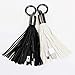 Remax 1 Piece Leather Tassels Keychain Cable, USB Charger Sync Data Cable for Samsung Galaxy, Android Device (Keychain Tassels/Black)