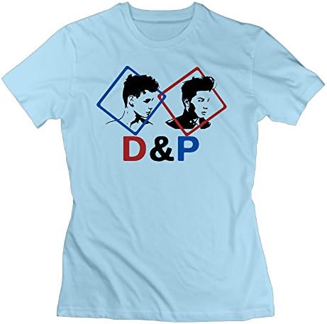 SkyBlue RMVEP Square Frame Girlfriend's 100% Cotton Short Sleeve T Shirt Size XL