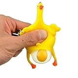 Stress Reliever, Squishy Squeeze Stress Relieve Toys Chicken and Eggs Key Chain Ornaments