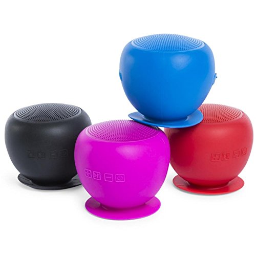 BLACK Bathroom Shower Music Splitzer Speaker, Portable Waterproof Wireless Bluetooth Speaker Android IOS (BLACK)