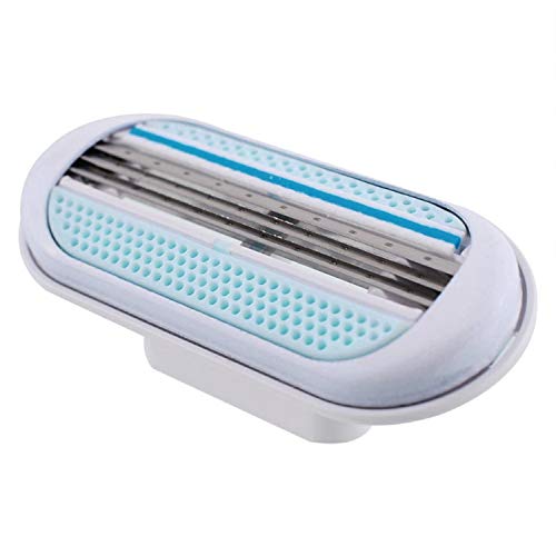 Kaimu Women Sensitive 3 Blade Body Hair Shaving Razor Refills Safety Beauty Care Tool Fabric & Textile Paints (Handle Not Included)