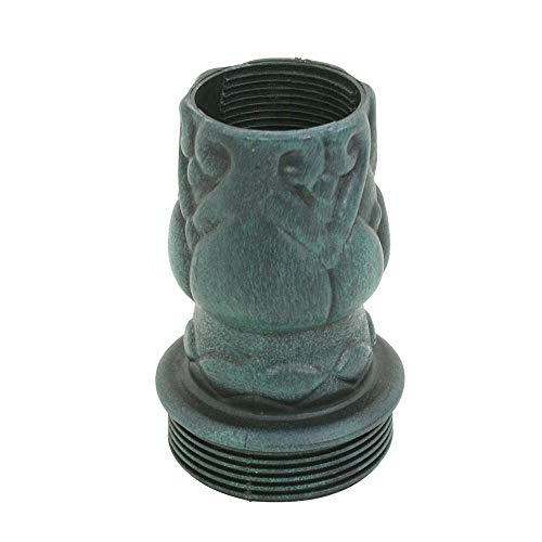 Spp12 Luxury Green Pedestal Resin Verdigris Bird Bath Garden