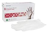 MCK11131310 - Exam Glove McKesson NonSterile Powder Free Vinyl Ambidextrous Smooth Clear Not Chemo Approved Medium