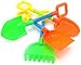Sand & Beach Shovel Set | Kid's Sandbox & Garden Tool Set | Great for Indoor Outdoor Play | 4 Pack