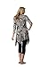 Kaktus Women's 3/4 Sleeve Asymmetrical Floral Print Tunic