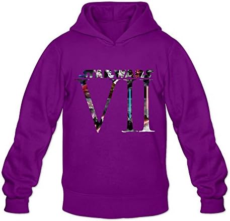 Cute Star The Episode VII Wars Force Awaken Men's Hoodie Sweater Purple Size S