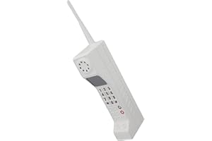 EMUKOEP Retro Cellphone Model Old Fashioned Cellular Phone Model Ornament Vintage Vintage Simulation Photographic Props for Home Stage (White)