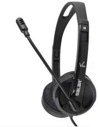 YIKO V38 Gaming Heaset Gaming Headset with 3.5mm Stereo Over-ear Swivel Cups and Ergonomics Wear Design, In-line Microphone Control for PC/Computer (black)