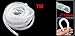 uxcell White 12mm Outside Dia 7M Polyethylene Spiral Cable Wire Wrap Tube