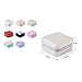 Jewelry Box, Guluman Small Portable Travel Jewelry Storage Case Display Organizer Mirrored Holder for Rings, Earring, Necklace, Bracelet (S=10CM, Pink)