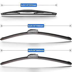 RAINTOK Windshield Wiper Blade Set Replacement for