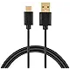 USB C to USB 2.0 A Cable, CableCreation 0.5 ft Short USB C to USB 2.0 Cable, Compatible MacBook 12-inches, Galaxy S9/S9+, Pixel 2 XL, 15cm / Black