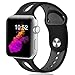 KOLEK Sport Bands Compatible with Apple Watch 42mm/44mm, Soft Silicone Replacement Bands Compatible with iWatch 1/2/3/4, M/L, Black/Grey