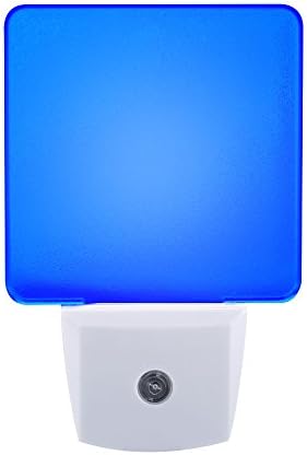 LUCKLED 2 Pack Auto ON/OFF Plug-In LED Night Light with Dusk to Dawn Sensor, Great for Bedroom, Hallway, Stairways, Kitchen (Blue)