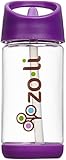 ZoLi SQUEAK Straw Water Bottle - Purple - 12 oz