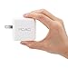 POAO 5V 2.1A AC Power Adapter Dual USB Travel Wall Charger with SmartID Technology, Foldable Plug for iPhone iPad, Samsung Galaxy, HTC Nexus Moto Blackberry, Bluetooth Speaker Headset & Power Bank