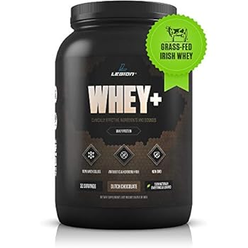 Legion Whey+ Chocolate Whey Isolate Protein Powder from Grass Fed Cows - Low Carb, Low Calorie, Non-GMO, Lactose Free, Gluten Free, Sugar Free. Great for Weight Loss & Bodybuilding, 30 Servings.