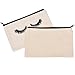 BBTO 4 Pack Makeup Bag Cosmetic Pouch Makeup Pouch Travel Toiletry Eyelash Case with Zippered Pocket