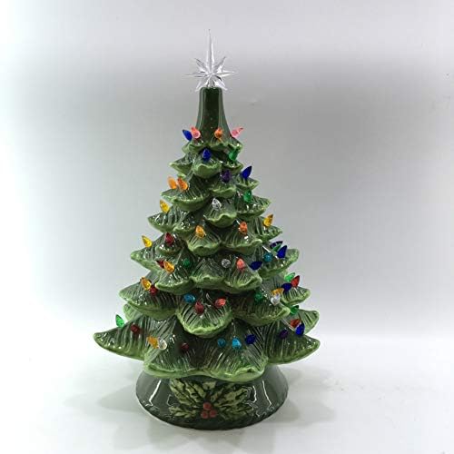 HEITU Christmas Tree 18In Pre-Lit Hand-Painted Ceramic Tabletop Christmas Tree/Lights - Buy Led Lighted Walmart Christmas Tree,Decorated Tabletop Christmas Tree,Lighted Flat Christmas Tree Product