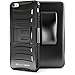 BUDDIBOX iPhone 6s Case, [HSeries] Heavy Duty Swivel Belt Clip Holster with Kickstand Maximal Protection Case for Apple iPhone 6 and 6s, (Black)