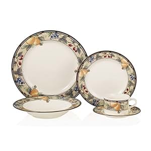 Amazon.com | Mikasa Garden Harvest 16Pc Set Service For 4: Dinnerware